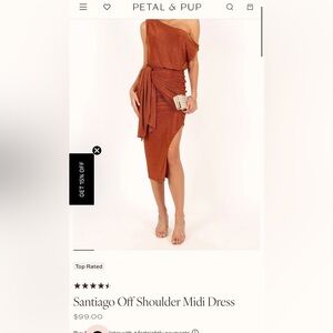 Petal & Pup Santiago off shoulder midi dress